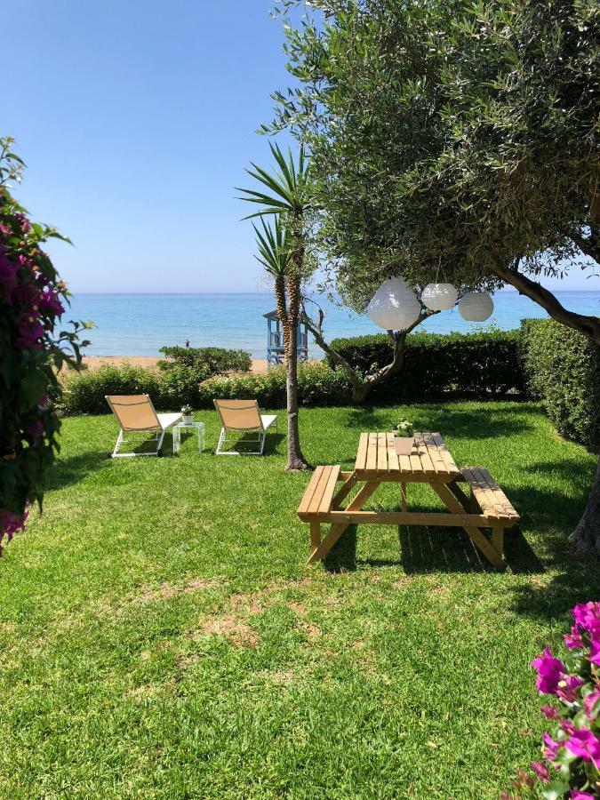 Aqua Seafront Glyfada Corfu Beach House With Garden Екстериор снимка